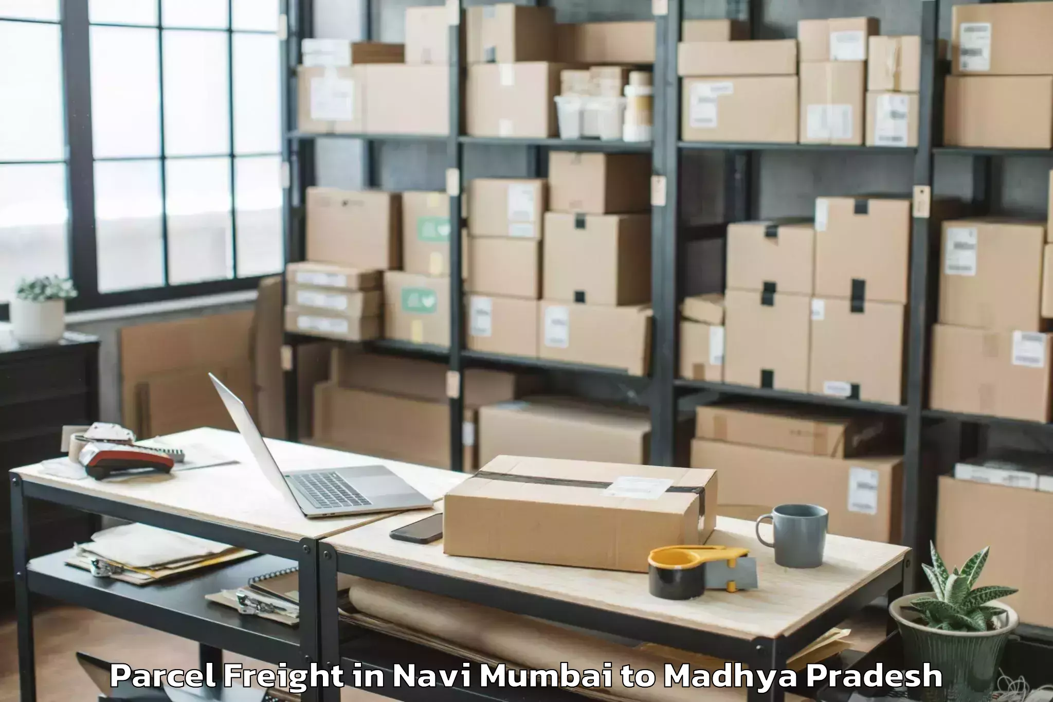 Navi Mumbai to Dhana Parcel Freight Booking